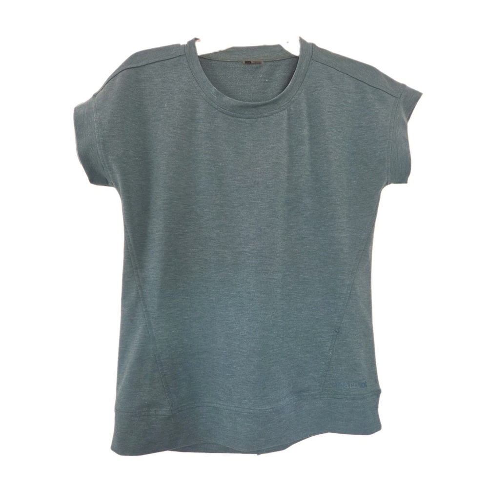 Marmot  Outdoor Shirt | Blue Short Sleeve Top Hiking Performance Small